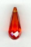 1 6x14mm Faceted Tear  Drop Siam Cubic Zirconia